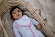 Load image into Gallery viewer, Pink foot one piece