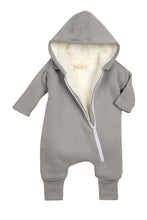 Load image into Gallery viewer, Smart Cuddly Jumpsuit + Bib - Gray - Scarlett + Michel
