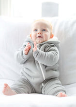 Load image into Gallery viewer, Smart Cuddly Jumpsuit + Bib - Gray - Scarlett + Michel