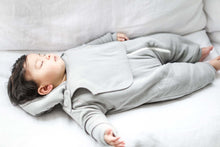 Load image into Gallery viewer, Smart Cuddly Jumpsuit + Bib - Gray - Scarlett + Michel